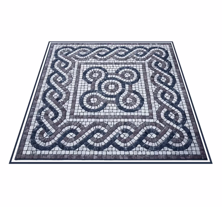 Mosaic vinyl carpet mosaic intricate design - TenStickers