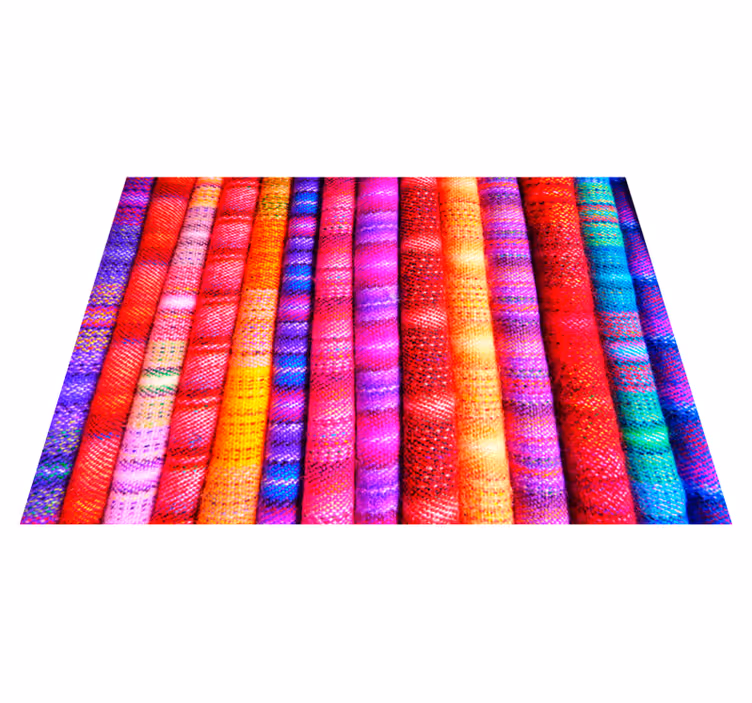 Colorful Mosaic Stripes texture vinyl carpet - TenStickers