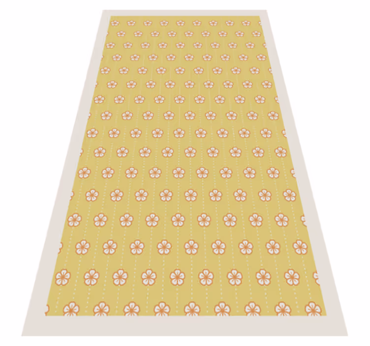 Botanical Kitchen Utensil floral vinyl carpet - TenStickers