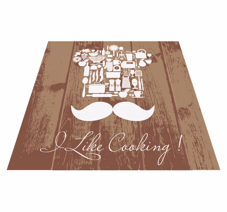 Culinary Enthusiasm Emblem custom vinyl carpet - TenStickers