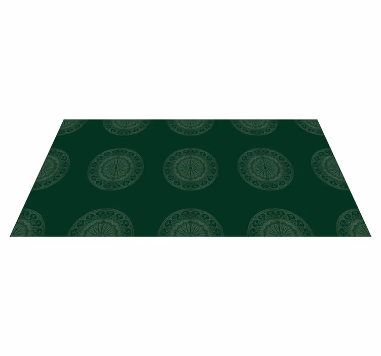 Mandala vinyl carpet with mandala motif design - TenStickers