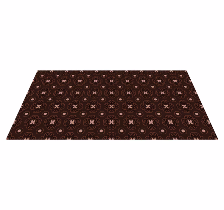 Mosaic vinyl carpet with circular mosaic patterns - TenStickers