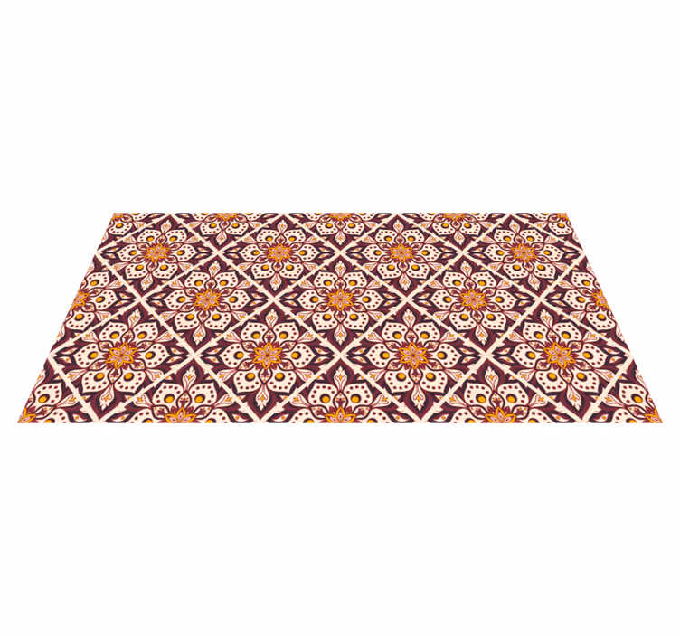 Mosaic vinyl carpet mosaic mandala design - TenStickers