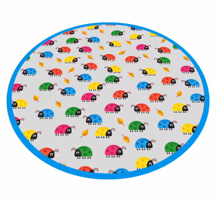 Colorful Car Circle kids vinyl carpet - TenStickers