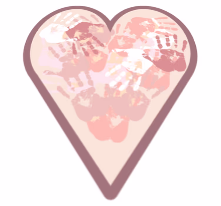 Personalized Heart custom vinyl carpet - TenStickers