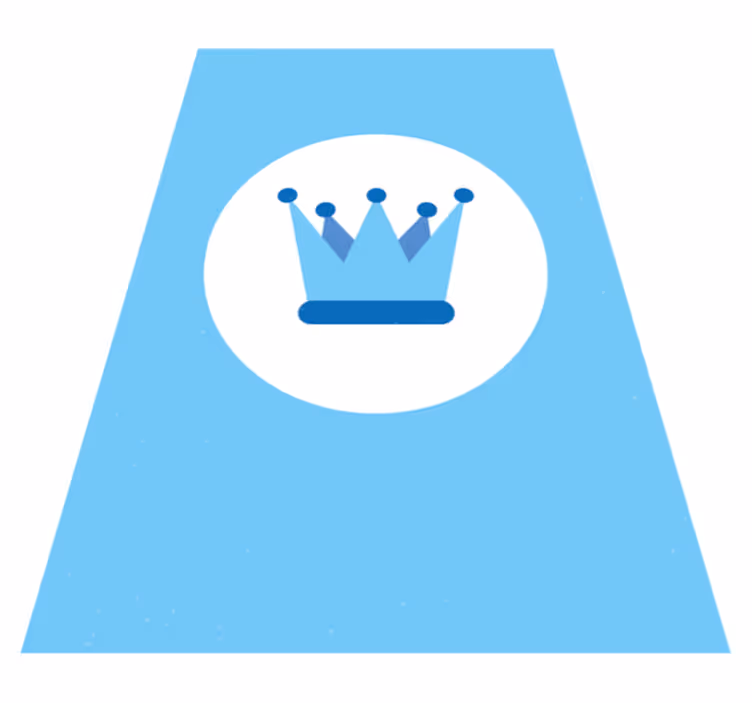 Royal Crown Emblem nursery vinyl carpet - TenStickers