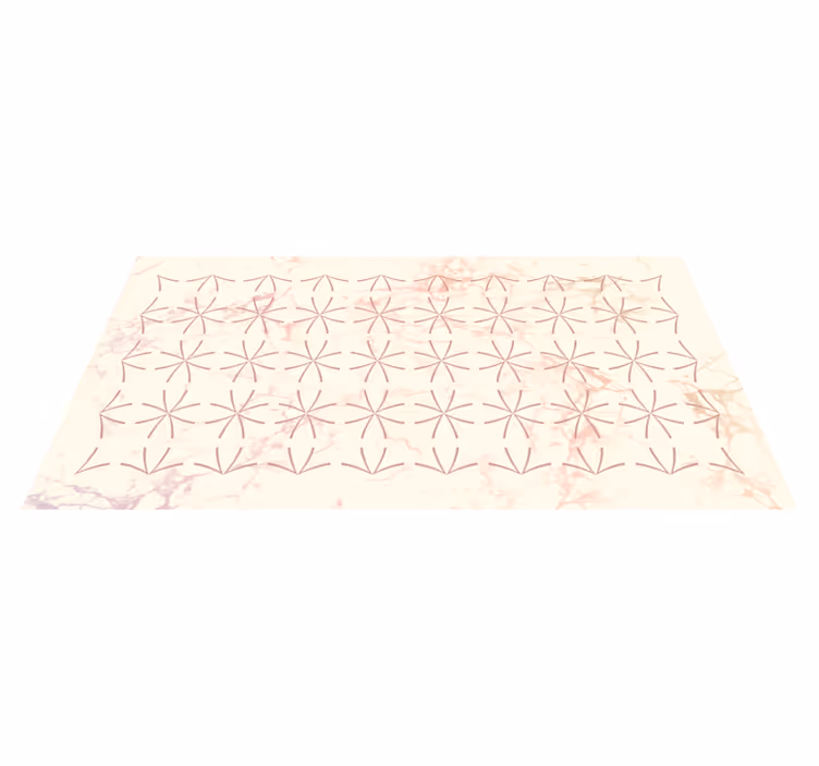 Geometric Star Pattern living room vinyl carpet - TenStickers