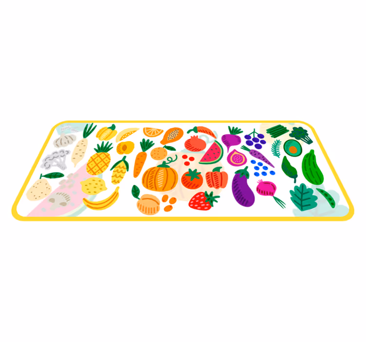 Colorful Fruit Pattern floral vinyl carpet - TenStickers