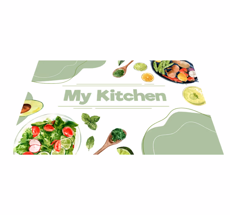 My Culinary Slice kitchen vinyl carpet - TenStickers