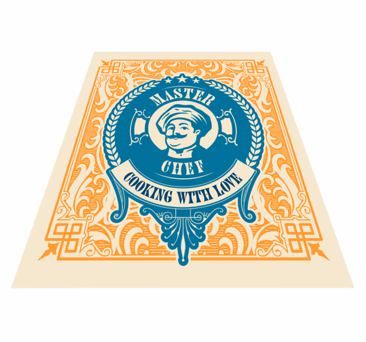 Master Chef Love custom vinyl carpet - TenStickers