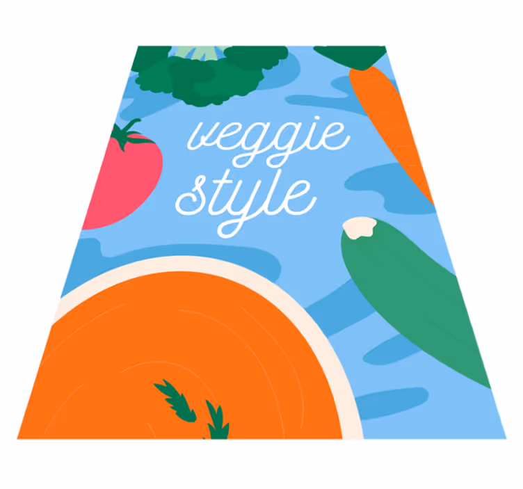 Veggie Style Decor custom vinyl carpet - TenStickers