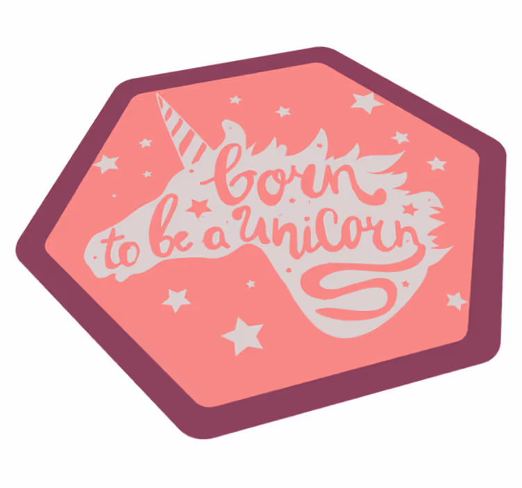 Born Unicorn nursery vinyl carpet - TenStickers