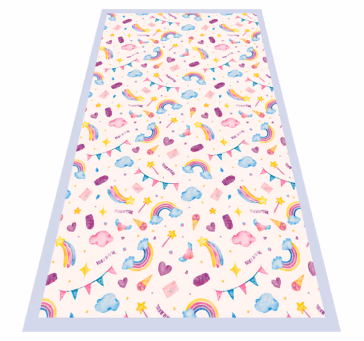 Whimsical Childhood Imagery kids vinyl carpet - TenStickers