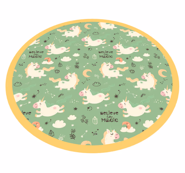Magical Unicorns kids vinyl carpet - TenStickers