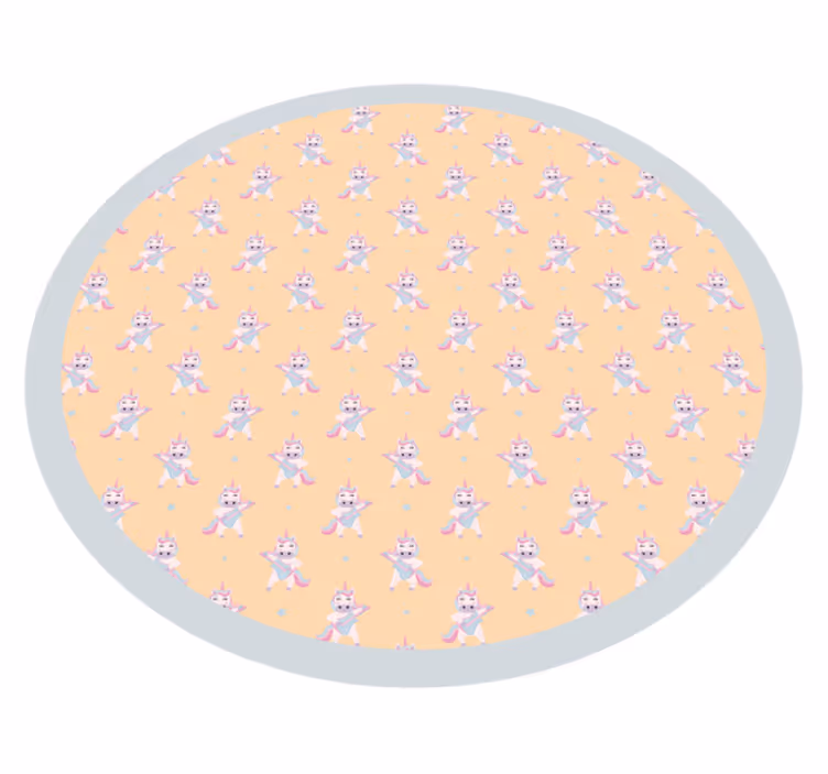 Bunny Roundel nursery vinyl carpet - TenStickers