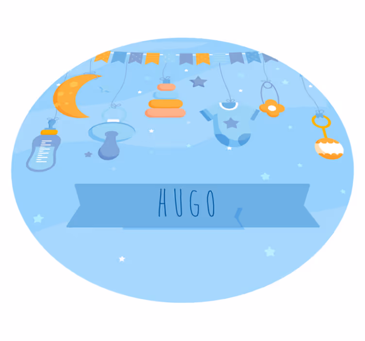 Nursery vinyl carpet personalized nursery decor - TenStickers