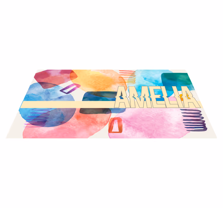 Customized Name custom vinyl carpet - TenStickers