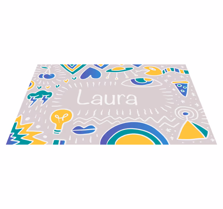 Personalized Playful Mat custom vinyl carpet - TenStickers