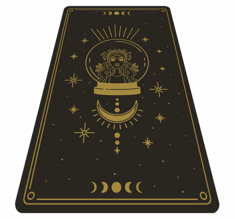 Celestial Circle mandala vinyl carpet - TenStickers