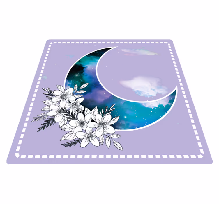 Celestial Blossoms floral vinyl carpet - TenStickers