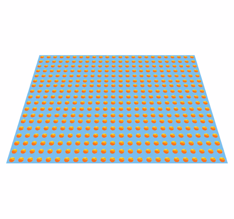 Sunshine Oranges Pattern wood effect vinyl carpet - TenStickers