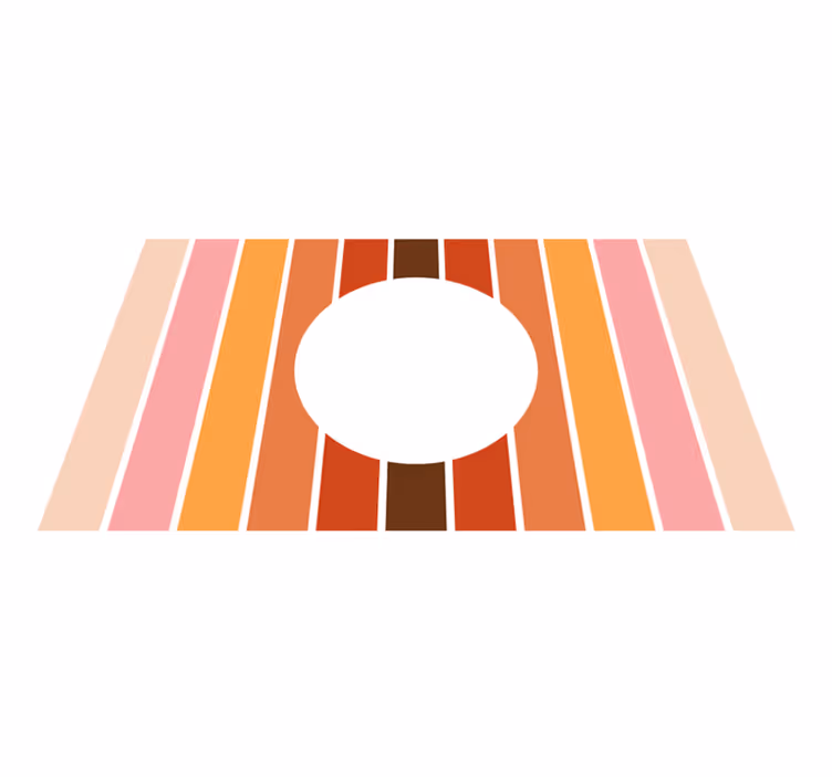 Geometric Stripes Design striped vinyl carpet - TenStickers