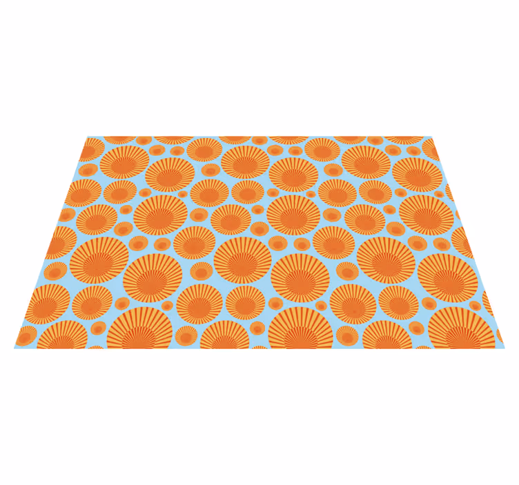 Angular Sunburst geometric vinyl carpet - TenStickers