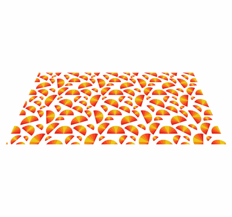 Circular Motif Array geometric vinyl carpet - TenStickers