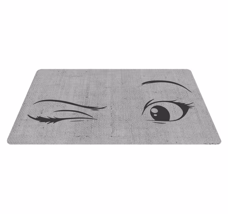 Artistic Eyeliner Sketch teen vinyl carpet - TenStickers