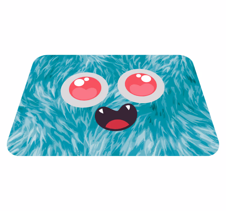 Monster Face kids vinyl carpet - TenStickers