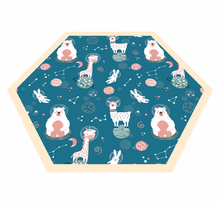 Whimsical Nursery Imagery kids vinyl carpet - TenStickers