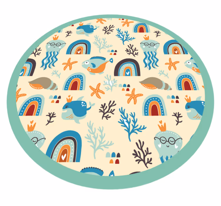 Sea Life Playtime kids vinyl carpet - TenStickers