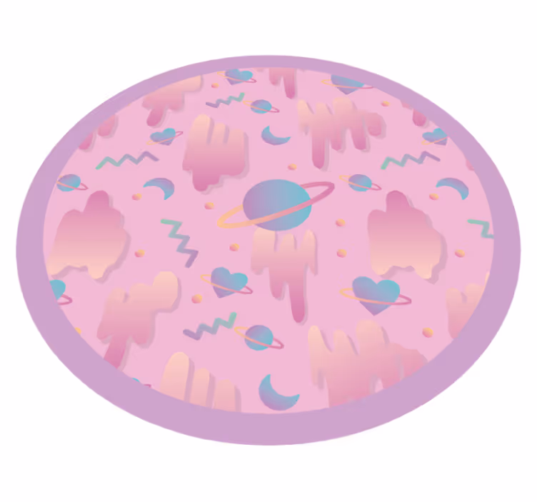Planetary Playtime nursery vinyl carpet - TenStickers