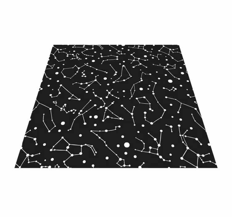 Constellation Theme star vinyl carpet - TenStickers