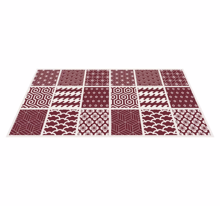 Patterned Tilework mosaic vinyl carpet - TenStickers