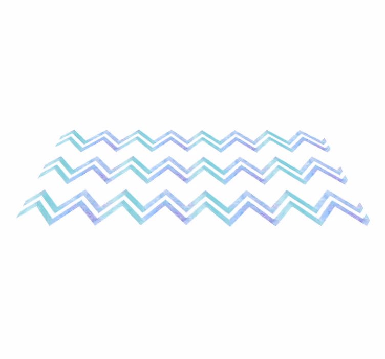 Zigzag Patterned Harmony geometric vinyl carpet - TenStickers