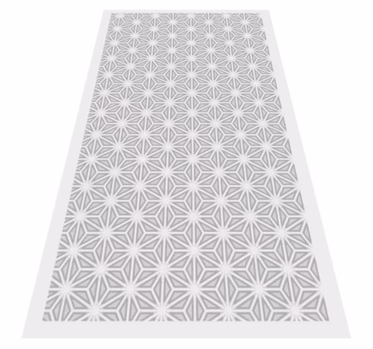 Geometric vinyl carpet geometric pattern accent - TenStickers