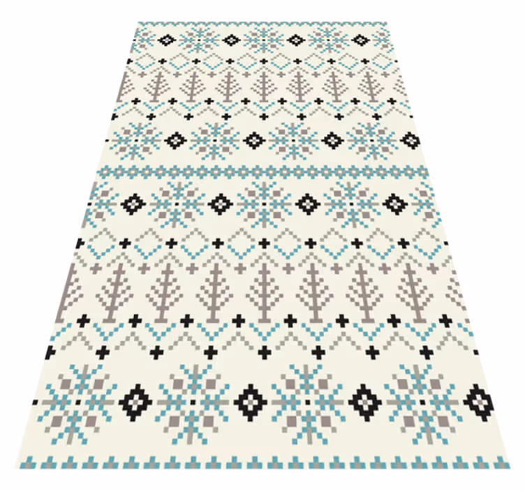 Scandinavian Pattern nordic vinyl carpet - TenStickers