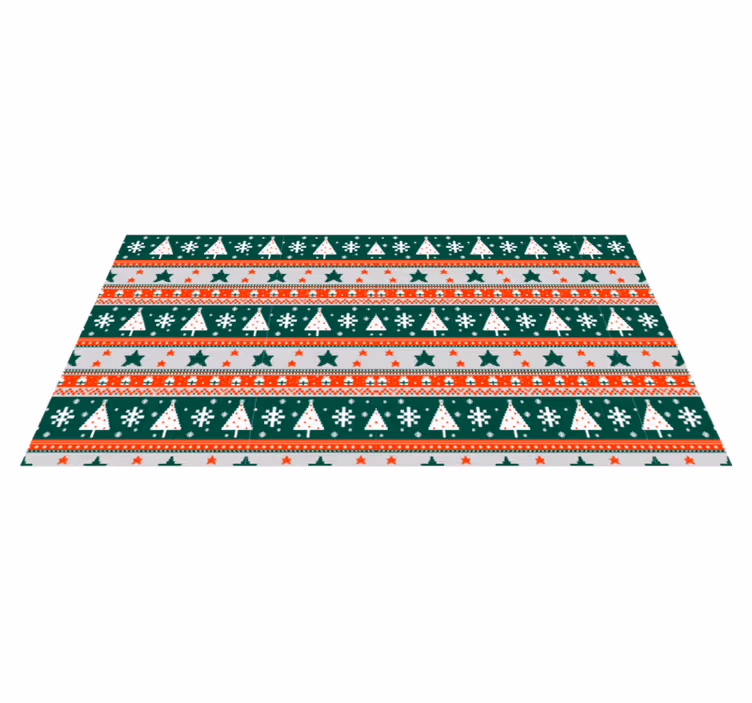 Festive Pattern Christmas vinyl carpet - TenStickers