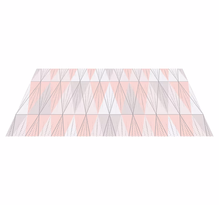 Geometric vinyl carpet in geometric linearity - TenStickers