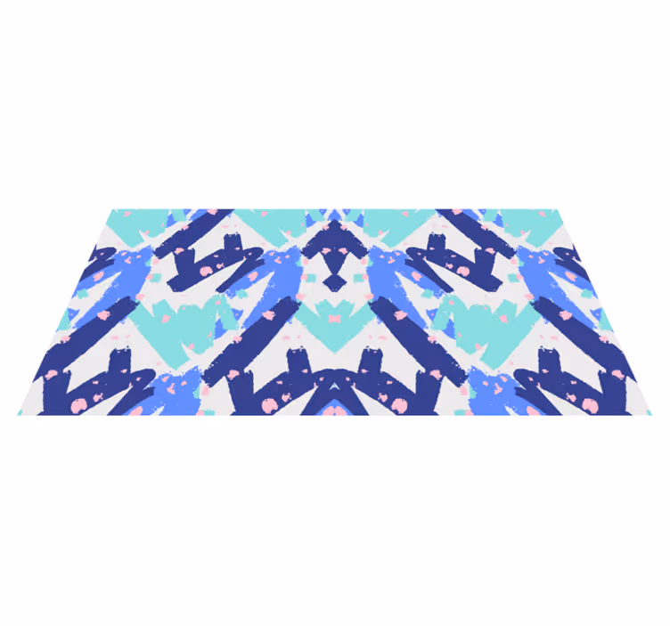 Abstract Camouflage Pattern living room vinyl carpet - TenStickers