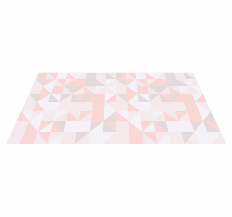 Geometric vinyl carpet in geometric pastel pattern - TenStickers