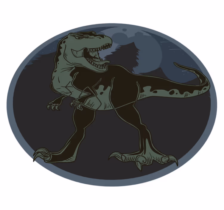 Dinosaur Illustration animal vinyl carpet - TenStickers