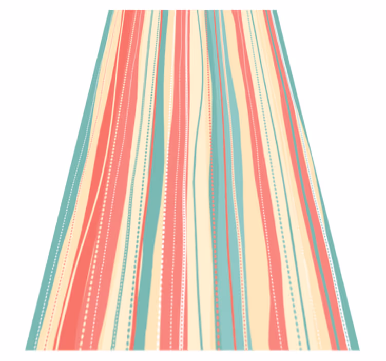 Striped vinyl carpet in striped colorway - TenStickers