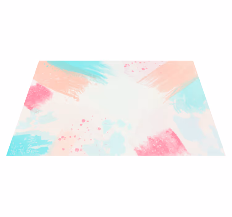 Abstract Color Splash minimalist vinyl carpet - TenStickers