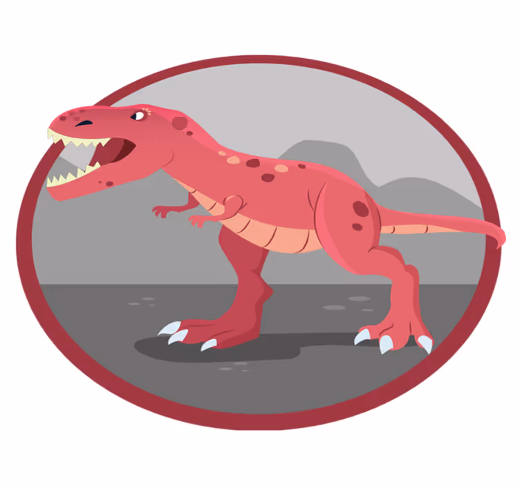 Dinosaur Playtime kids vinyl carpet - TenStickers