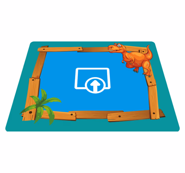 Customizable Dinosaur kids vinyl carpet - TenStickers