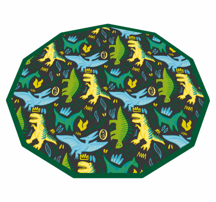 Dinosaur Footprints kids vinyl carpet - TenStickers