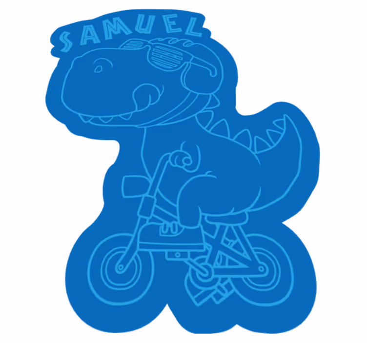 Customizable Dino custom vinyl carpet - TenStickers