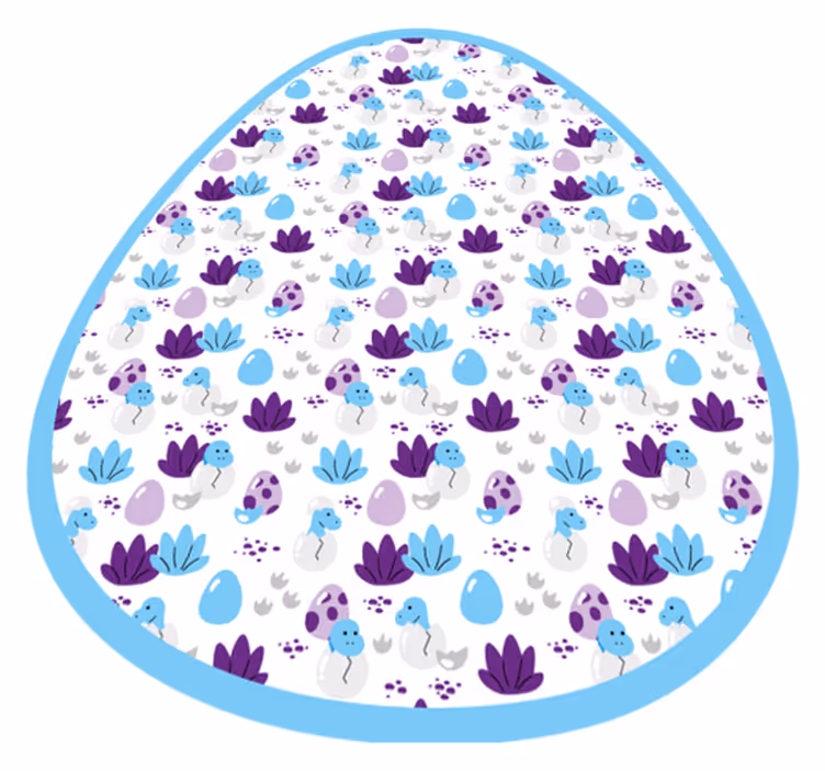 Whimsical Creature Motif kids vinyl carpet - TenStickers